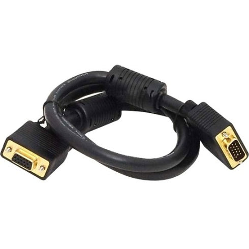 Monoprice 3ft SVGA Super VGA M-F Monitor Cable with ferrites (Gold Plated)