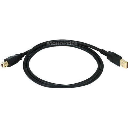 Monoprice 3ft USB 2.0 A Male to B Male 28-24AWG Cable - (Gold Plated)
