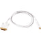 Monoprice 6ft 32AWG Mini DisplayPort to DVI Cable - White
