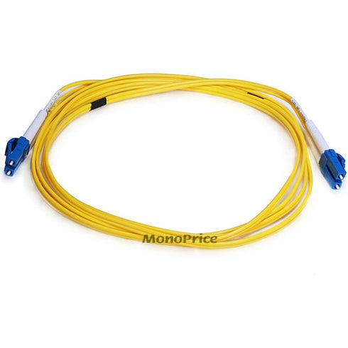 Monoprice Fiber Optic Cable, LC-LC, Single Mode, Duplex - 2 meter (9-125 Type) - Yellow