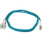 Monoprice 10Gb Fiber Optic Cable, LC-SC, Multi Mode, Duplex - 3 Meter (50-125 Type) - Aqua