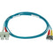 Monoprice 10Gb Fiber Optic Cable, ST-SC, Multi Mode, Duplex - 1 Meter (50-125 Type) - Aqua