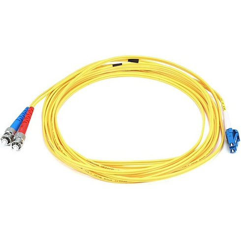 Monoprice Fiber Optic Cable, LC-ST, Single Mode, Duplex - 5 meter (9-125 Type) - Yellow