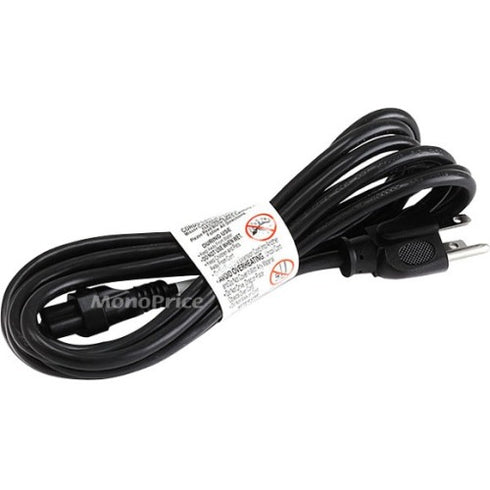 Monoprice 10ft 18AWG 3 Prong AC Power Cord Cable for Laptop-Notebook (C-5-5-15P) - Black