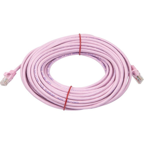 Monoprice FLEXboot Series Cat5e 24AWG UTP Ethernet Network Patch Cable, 50ft Pink