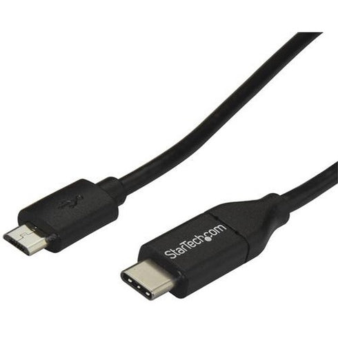 StarTech.com 2m 6 ft USB C to Micro USB Cable - M-M - USB 2.0 - USB-C to Micro USB Charge Cable - USB 2.0 Type C to Micro B Cable