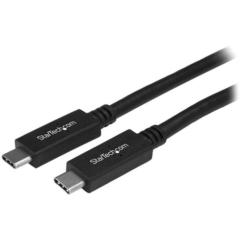 StarTech.com 2m 6 ft USB C Cable with Power Delivery (3A) - M-M - USB 3.0 - USB-IF Certified - USB 3.0 Type C Cable - USB 3.1 Gen1 (5Gbps)
