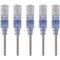 Monoprice 5-Pack, SlimRun Cat6A Ethernet Network Patch Cable, 7ft Gray