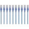 Monoprice 10-Pack, SlimRun Cat6A Ethernet Network Patch Cable, 1ft Blue