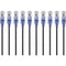 Monoprice 10-Pack, SlimRun Cat6A Ethernet Network Patch Cable, 3ft Black