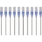 Monoprice 10-Pack, SlimRun Cat6A Ethernet Network Patch Cable, 3ft Gray