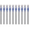 Monoprice 10-Pack, SlimRun Cat6A Ethernet Network Patch Cable, 7ft Black
