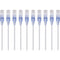 Monoprice 10-Pack, SlimRun Cat6A Ethernet Network Patch Cable, 7ft White