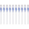 Monoprice 10-Pack, SlimRun Cat6A Ethernet Network Patch Cable, 10ft White