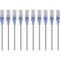 Monoprice 10-Pack, SlimRun Cat6A Ethernet Network Patch Cable, 14ft Gray