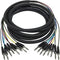 Monoprice 6 Meter (20ft) 8-Channel 1-4inch TRS Male to 1-4inch TRS Male Snake Cable