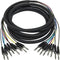 Monoprice 6 Meter (20ft) 8-Channel 1-4inch TRS Male to 1-4inch TRS Male Snake Cable