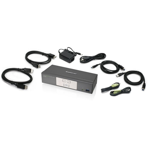 IOGEAR 2-Port DisplayPort KVMP Switch with USB 3.0 Hub (TAA Compliant)