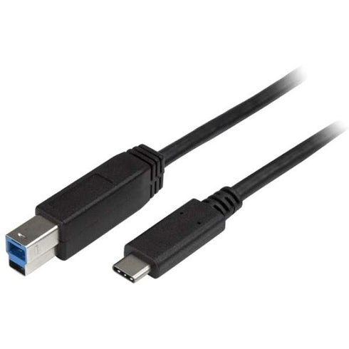 StarTech.com 2m 6 ft USB C to USB B Printer Cable - M-M - USB 3.0 - USB B Cable - USB C to USB B Cable - USB Type C to Type B Cable