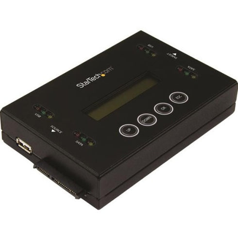 StarTech.com Drive Duplicator and Eraser for USB Flash Drives & 2.5 - 3.5" SATA SSDs-HDDs - 1:1 duplication plus cross-interface - Standalone