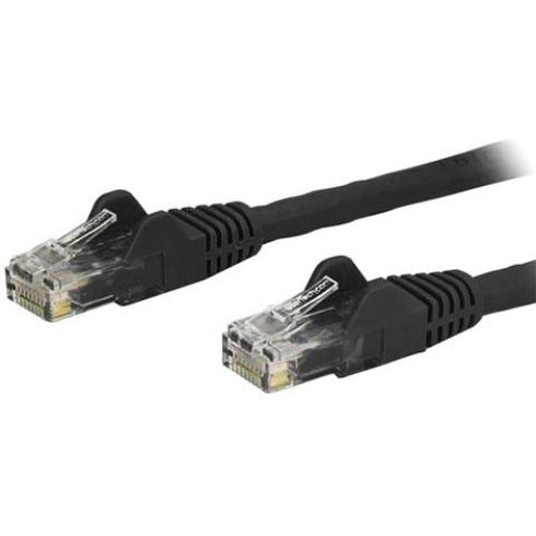 StarTech.com 30ft Black Cat6 Patch Cable with Snagless RJ45 Connectors - Long Ethernet Cable - 30 ft Cat 6 UTP Cable