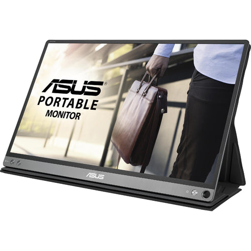 Asus ZenScreen MB16AC Full HD LCD Monitor - 16:9 - Dark Gray, Black