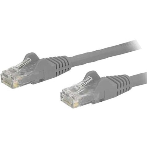 StarTech.com 14ft Gray Cat6 Patch Cable with Snagless RJ45 Connectors - Cat6 Ethernet Cable - 14 ft Cat6 UTP Cable