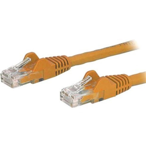 StarTech.com 14ft Orange Cat6 Patch Cable with Snagless RJ45 Connectors - Cat6 Ethernet Cable - 14 ft Cat6 UTP Cable