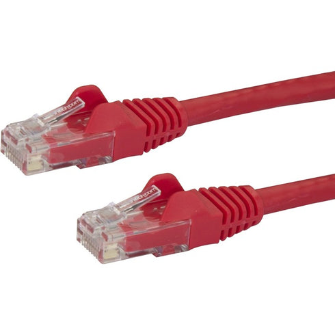 StarTech.com 6 ft Red Cat6 Cable with Snagless RJ45 Connectors - Cat6 Ethernet Cable - 6ft UTP Cat 6 Patch Cable