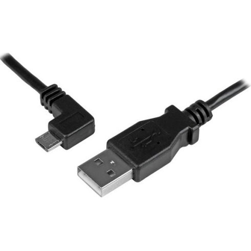StarTech.com Micro-USB Charge-and-Sync Cable M-M - Left-Angle Micro-USB - 24 AWG - 0.5 m
