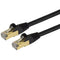 StarTech.com 20 ft Black Cat6a Shielded Patch Cable - Cat6a Ethernet Cable - 20ft Cat 6a STP Cable - Snagless RJ45 - Long Ethernet Cord