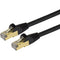 StarTech.com 30 ft Black Cat6a Shielded Patch Cable - Cat6a Ethernet Cable - 30ft Cat 6a STP Cable - Snagless RJ45 - Long Ethernet Cord