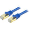 StarTech.com 8ft Blue Cat6a Shielded Patch Cable - Cat6a Ethernet Cable - 8 ft Cat 6a STP Cable - Snagless RJ45 Ethernet Cord