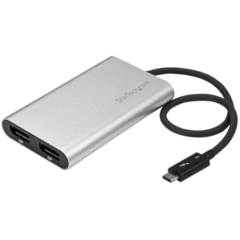 StarTech.com Thunderbolt 3 to Dual DisplayPort Adapter - 4K 60Hz - for Mac and Windows - Thunderbolt 3 Adapter