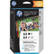 HP 64 Ink Cartridge-Paper Kit - Black, Tri-color