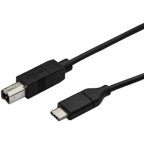 StarTech.com 0.5m USB C to USB B Printer Cable - M-M - USB 2.0 - USB C to USB B Cable - USB C Printer Cable - USB Type C to Type B Cable