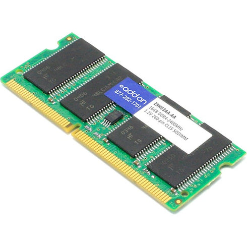 AddOn AA2400D4DR8S-16G x1 HP Z9H53AA Compatible 16GB DDR4-2400MHz Unbuffered Dual Rank x8 1.2V 260-pin CL15 SODIMM
