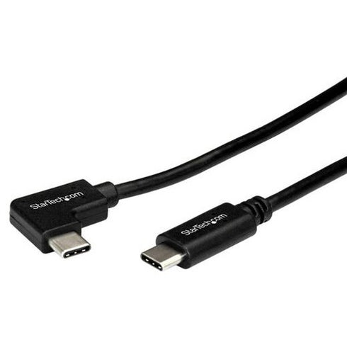 StarTech.com 1m 3 ft Right Angle USB-C Cable M-M - USB 2.0 - USB Type C Cable - 90 degree USB-C Cable - USB C to USB C Cable - USB-C Charge Cable