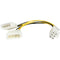 StarTech.com 6in LP4 to 6 Pin PCI Express Video Card Power Cable Adapter - 6 pin internal power (M) - 4 pin ATX12V (M) - 15.2 cm