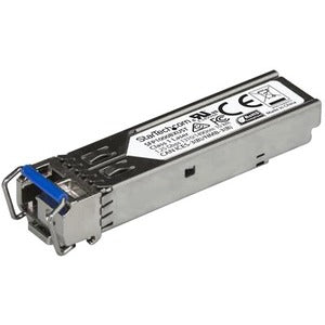 StarTech.com 1000BASE-BX MSA Compliant Upstream SFP Module - LC Connector - Fiber SFP Transceiver - Lifetime Warranty - 1 Gbps - Max. Transfer Distance 10 km (6.2 mi)
