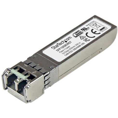 StarTech.com 10GBASE-SR MSA Compliant SFP+ Module - LC Connector - Fiber SFP+ Transceiver - Lifetime Warranty - 10 Gbps - Max. Transfer Distance 300 m (984 ft)