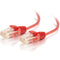 C2G 10ft Cat6 Snagless Unshielded (UTP) Slim Ethernet Network Patch Cable - Red
