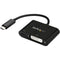 StarTech.com USB-C to DVI Adapter with Power Delivery (USB PD) - USB Type C Adapter - 1920 x 1200 - Black