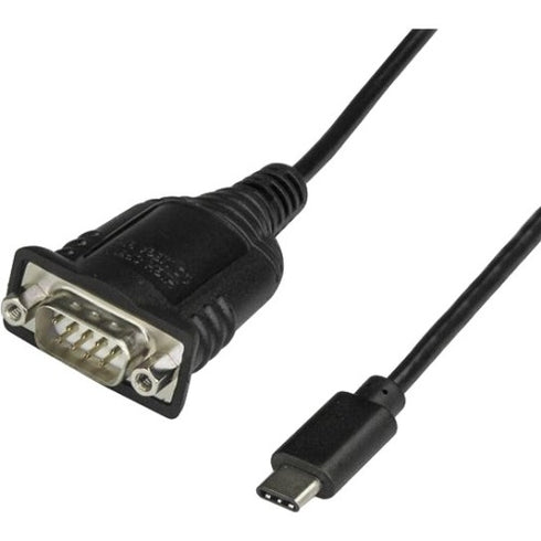 StarTech.com USB C to Serial Adapter - USB C to RS232 Cable - USB C to DB9 Cable Adapter - Windows - macOS - Linux Compatible