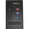 StarTech.com 4 Port USB Hub - Metal - UBS-A to 3x USB A and 1x USB C - USB 3.0 - Industrial USB Hub - Mountable USB Hub - USB Hub with Type C