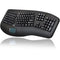 Adesso Tru-Form 4500 - 2.4GHz Wireless Ergonomic Touchpad Keyboard