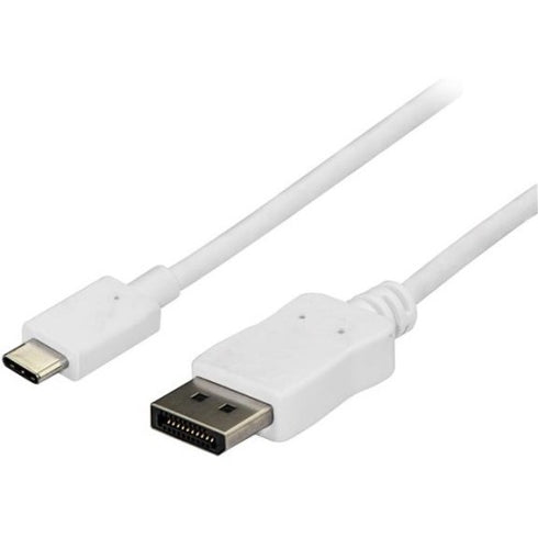 StarTech.com 3 ft - 1m USB C to DisplayPort Cable - USB C to DP Cable - 4K 60Hz - White