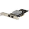 StarTech.com Dual Port Network Card - 2-port PCI Express 10GBase-T - NBASE-T Ethernet Network Interface Card - 5 speed NIC Card - Intel X550