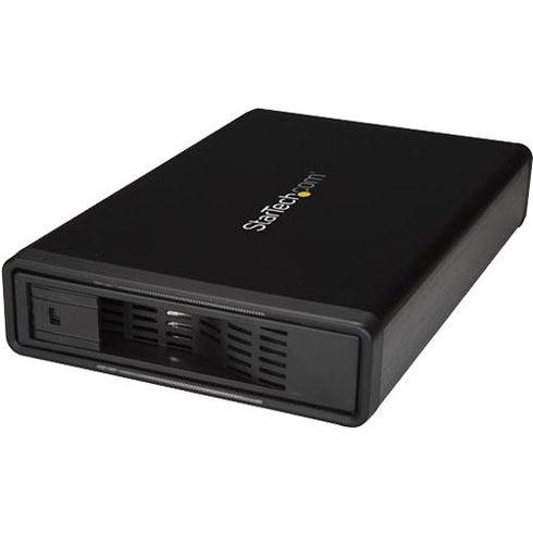 StarTech.com eSATA Enclosure - Hard Drive Enclosure for 3.5in SATA HDD - USB 3.0 - eSATA - Trayless - External HDD Enclosure - Metal