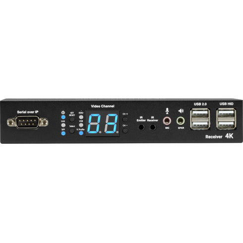 Black Box MediaCento IPX 4K Receiver - HDMI, USB, Serial, IR, Audio